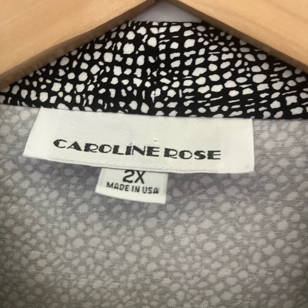 Chic Black And White Button-Up Coat - image 6